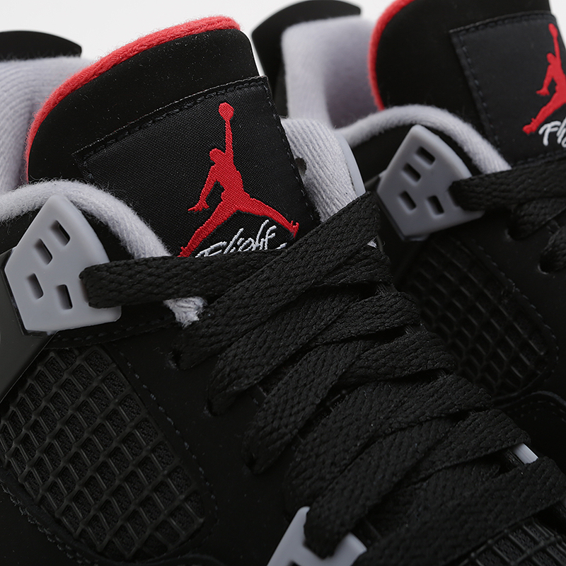 женские черные кроссовки Jordan 4 Retro GS 408452-060 - цена, описание, фото 4